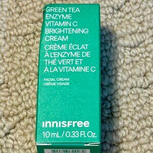 New Innisfree Green Tea Enzyme Vitamin C Brightening Cream .33oz